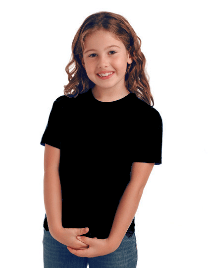 Zwarte kleur tshirts voor kinderen