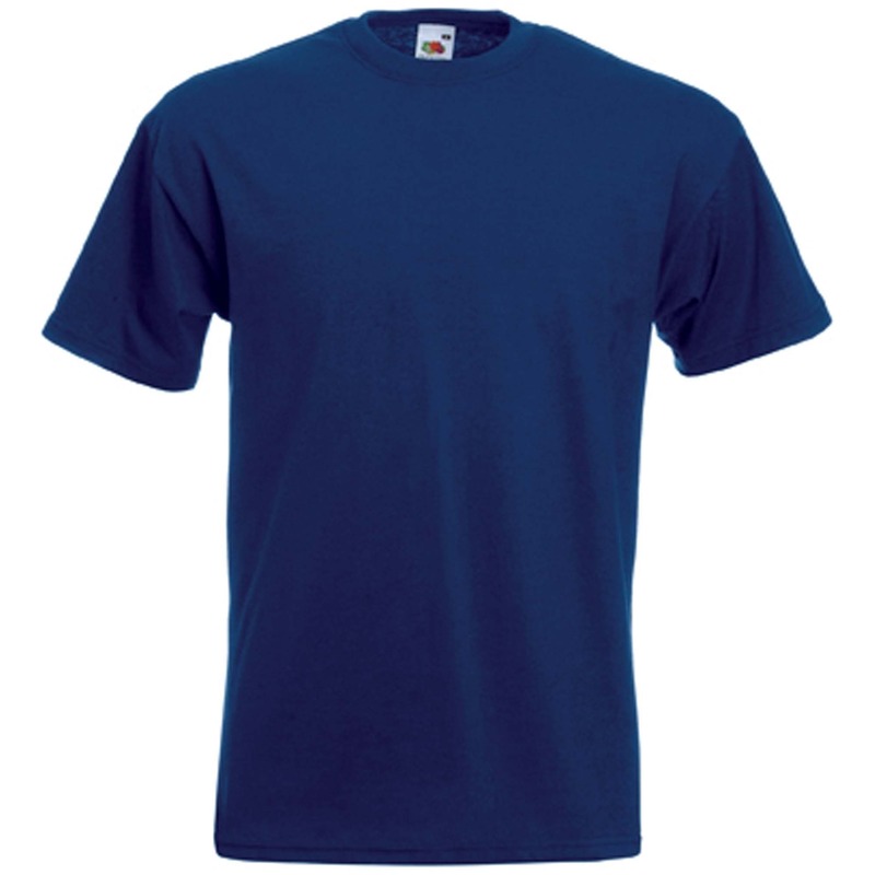Set van 3x stuks basic navy blauw t-shirt voor heren, maat: 2XL (44/56)