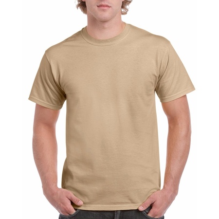 Camel colour cotton shirt for adults