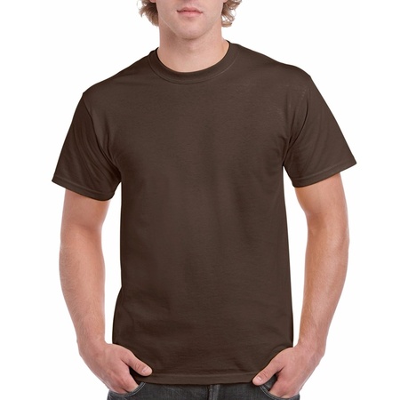 Dark brown cotton shirt for adults