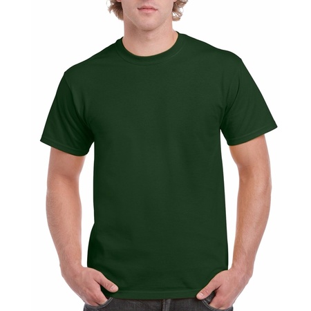 Dark green cotton shirt for adults