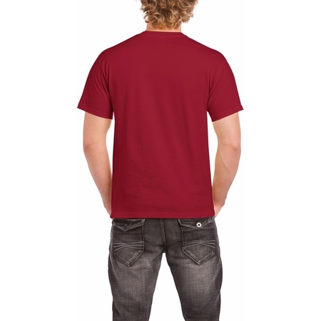 Dark red cotton shirt for adults