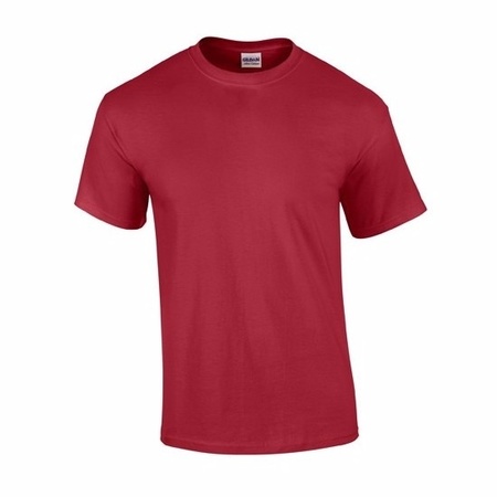 Dark red cotton shirt for adults