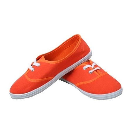 Party orange sneakers/shoes for ladies accessories