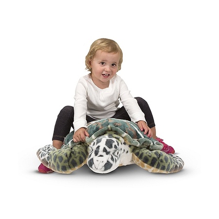 Large plush sea turtle soft toy 67 cm
