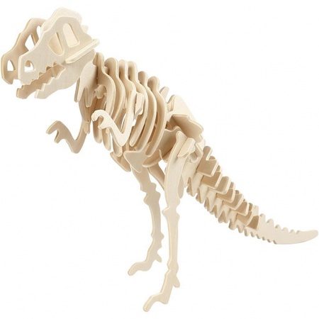 Houten bouwpakket T-Rex 3D met app