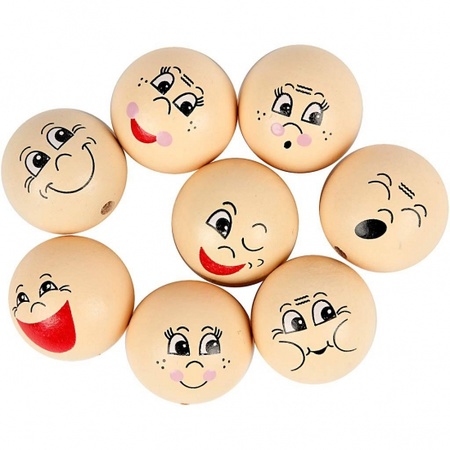 Wooden heads 16 pieces