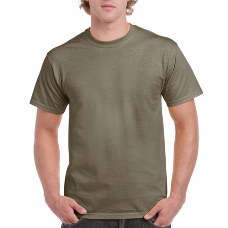 Khaki groen team shirts voor volwassen