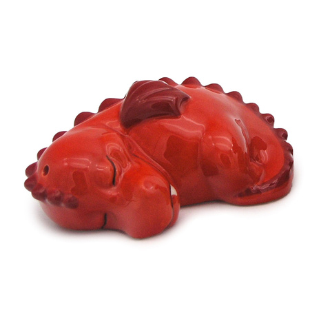 Pepper and salt set - red fantasy dragons - ceramics