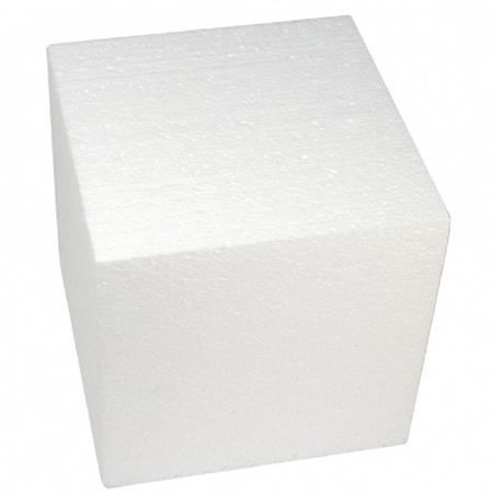 Piepschuim vormen/figuren kubus 20 x 20 cm