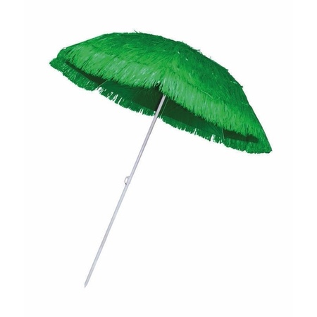 Groene parasol voor een Hawaii feest