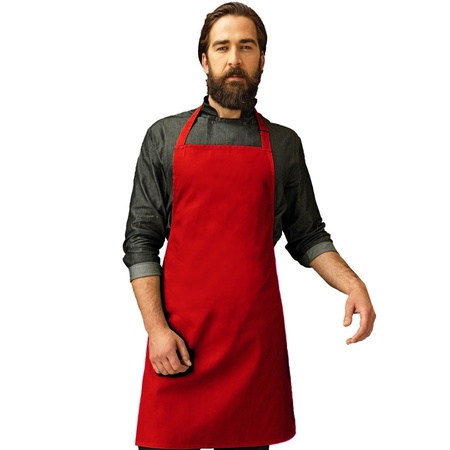 Barbecue apron for adults red