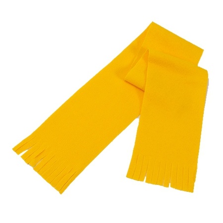 Voordelige gele fleece sjaal voor kids