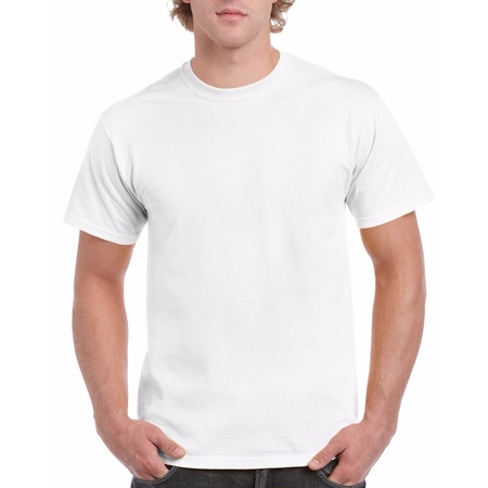 Witte team t-shirts voor volwassen
