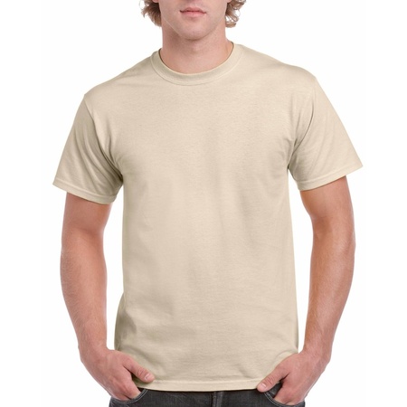 Zandkleurige team shirts voor volwassen